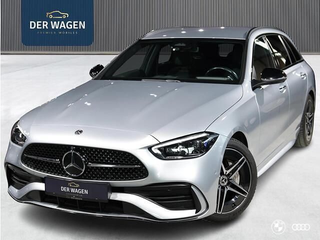 Grijs (metallic) Occasion 2022 Mercedes C200 AMG line Stationwagen | € 36.750 (Eerlijke prijs) - Afbeelding 1/4