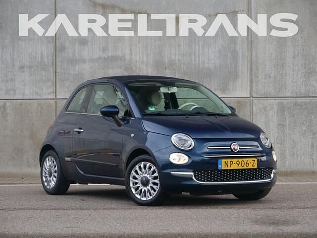 Blauw Gebruikt 2017 Fiat 500C Lounge Cabriolet | € 9.950 (Eerlijke prijs) - Afbeelding 1/4