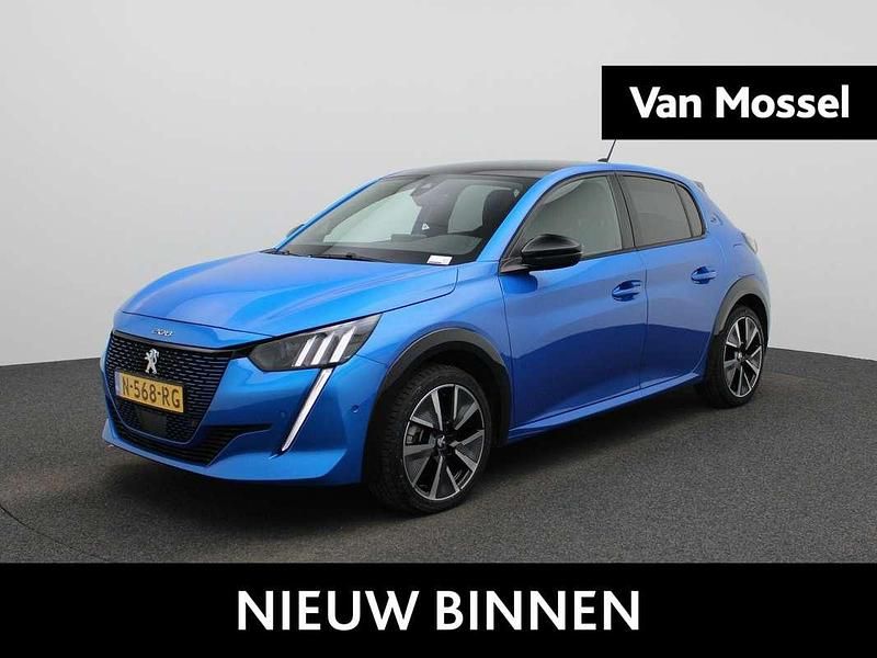 Blauw Occasion 2021 Peugeot e-208 GT Hatchback | € 17.940 (Eerlijke prijs) - Afbeelding 1/3