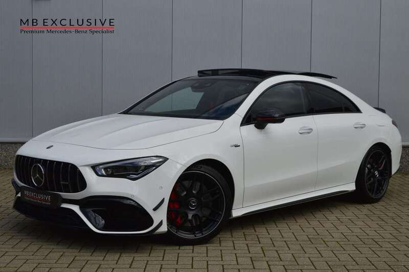Wit, metallic lak Gebruikt 2020 Mercedes CLA45 AMG AMG Sedan | € 64.990 (Eerlijke prijs) - Afbeelding 1/4