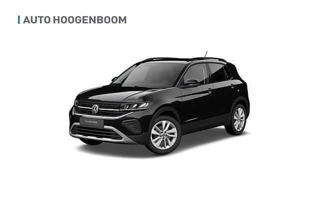 Zwart Nieuw 2025 VW T-Cross Edition SUV | € 33.929 (Iets duurder) - Afbeelding 1/4