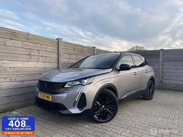 Grijs Gebruikt 2021 Peugeot 3008 GT SUV | € 25.450 (Eerlijke prijs) - Afbeelding 1/4