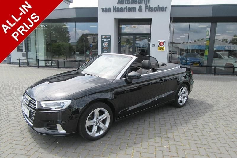 Zwart Gebruikt 2017 Audi A3 Cabriolet Sport Cabriolet | € 23.950 (Eerlijke prijs) - Afbeelding 1/3