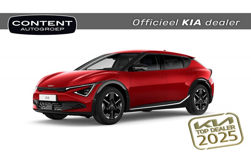 Runway red (rood metallic) Nieuw 2024 Kia EV6 Plus SUV | € 45.840 (Goede deal) - Afbeelding 1/4
