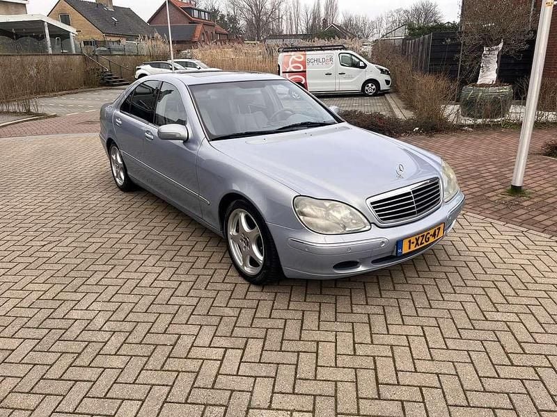 Blauw Occasion 1999 Mercedes S500 Sedan | € 4.199 (Super prijs) - Afbeelding 1/4