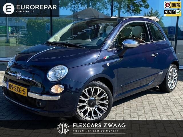 Blauw Gebruikt 2012 Fiat 500C Lounge Cabriolet | € 7.490 (Eerlijke prijs) - Afbeelding 1/4