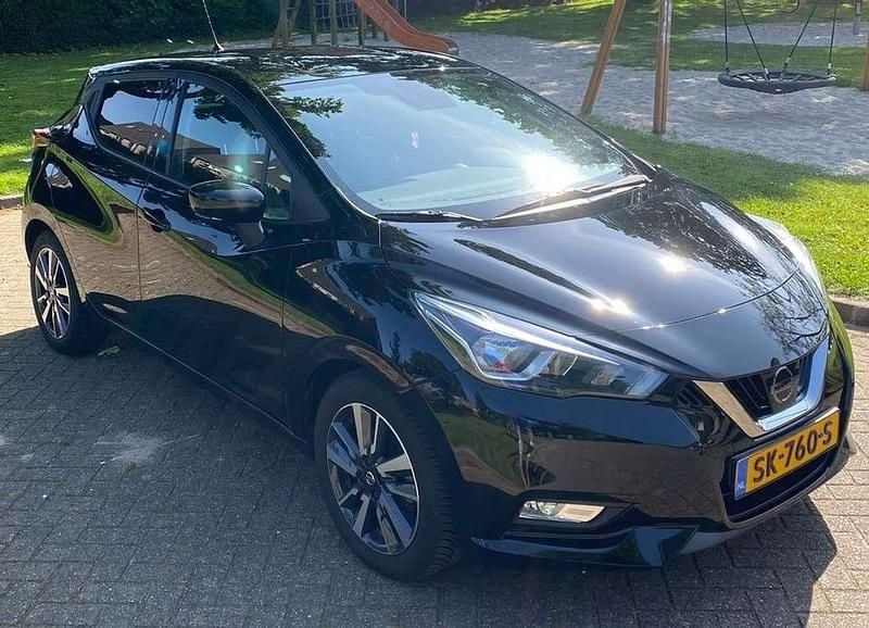 Zwart Gebruikt 2018 Nissan Micra N-Connecta Hatchback | € 9.950 (Goede deal) - Afbeelding 1/4
