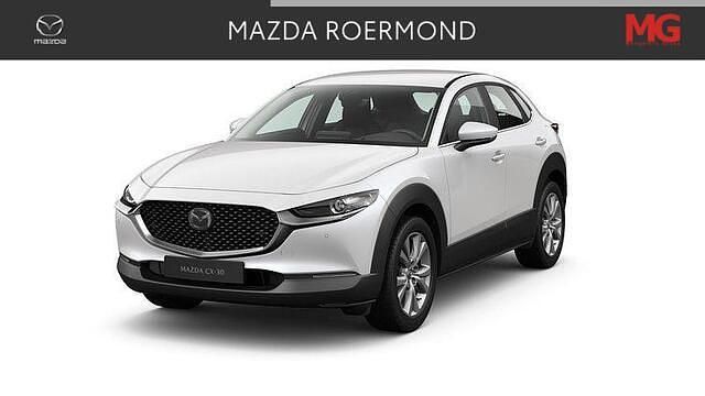 Wit Nieuw 2025 Mazda CX-30 Exclusive-Line SUV | € 46.990 (Duur) - Afbeelding 1/4