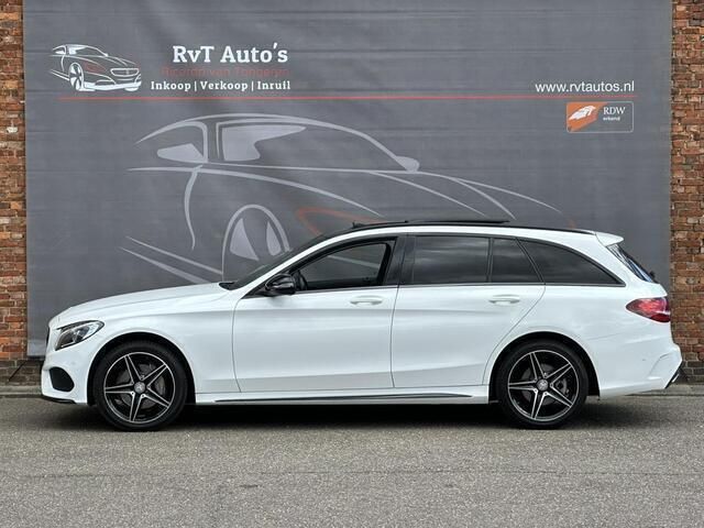 Occasion Mercedes C180 AMG line 156 PK (114 kW) 2016 Wit Stationwagen
