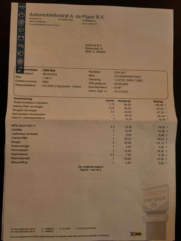 Zwart Gebruikt 2020 VW Golf VIII R-line Stationwagen | € 26.000 (Eerlijke prijs) - Afbeelding 1/4