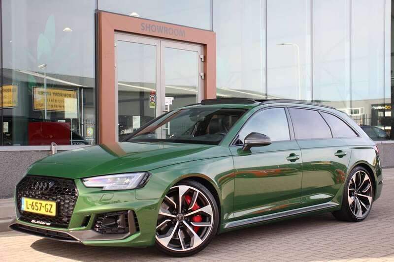 Groen, metallic lak Gebruikt 2019 Audi RS4 Proline Stationwagen | € 57.900 (Duur) - Afbeelding 1/4