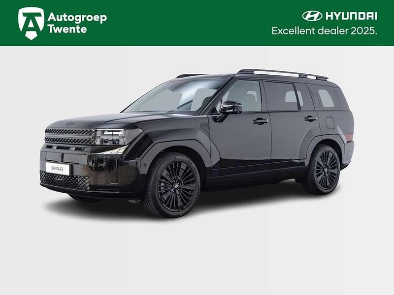 Zwart Nieuw 2025 Hyundai Santa Fe Blackline SUV | € 69.890 (Eerlijke prijs) - Afbeelding 1/4