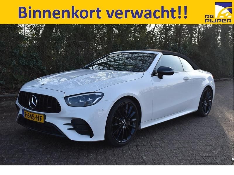 Wit Occasion 2021 Mercedes E200 AMG line Cabriolet | € 49.950 (Eerlijke prijs) - Afbeelding 1/4