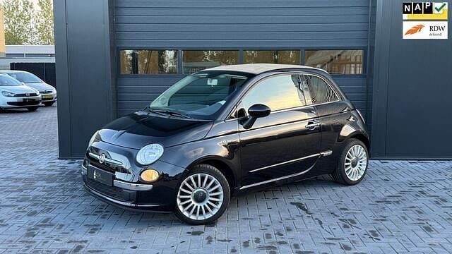 Zwart Gebruikt 2011 Fiat 500C Lounge Cabriolet | € 5.995 (Eerlijke prijs) - Afbeelding 1/4