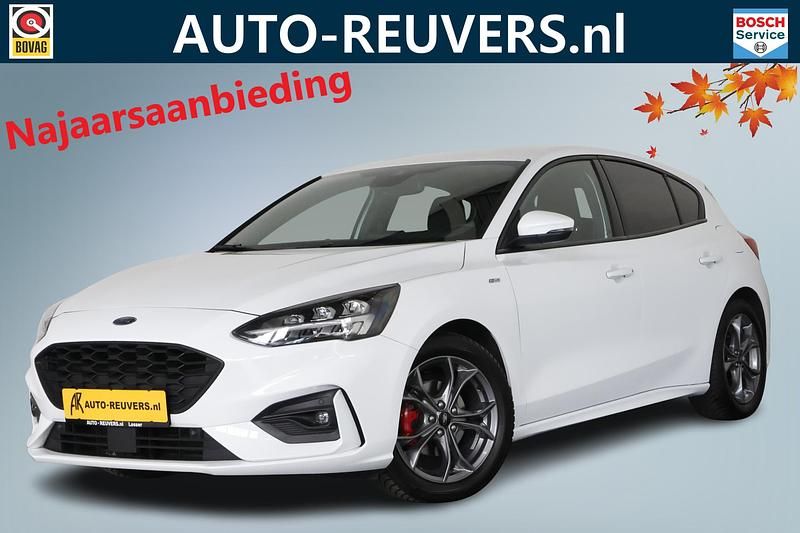 Wit Gebruikt 2021 Ford Focus ST-Line Hatchback | € 19.900 (Super prijs) - Afbeelding 1/4