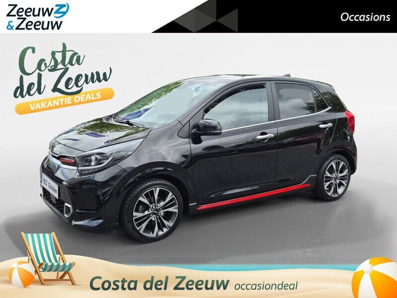 Zwart Gebruikt 2022 Kia Picanto GT-Line Hatchback | € 14.945 (Eerlijke prijs) - Afbeelding 1/4