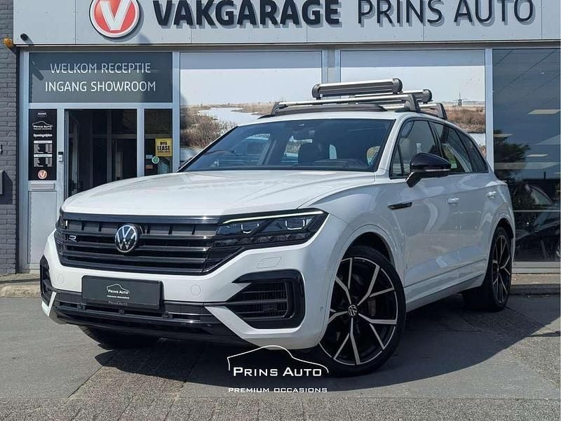 Wit Gebruikt 2021 VW Touareg R-line SUV | € 57.700 (Super prijs) - Afbeelding 1/4