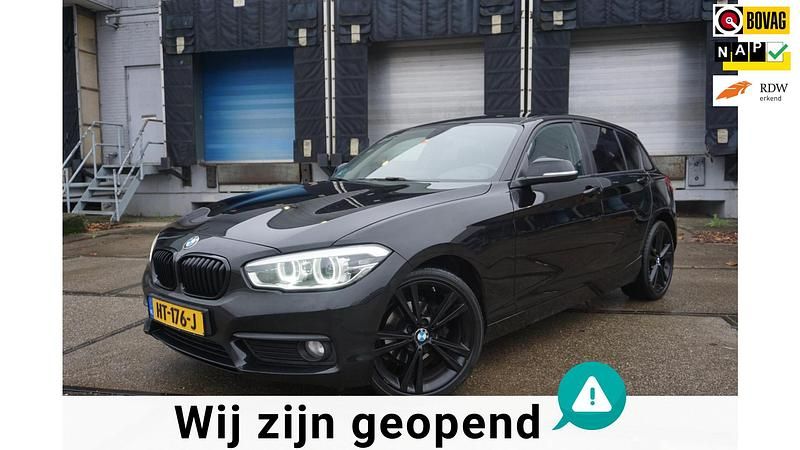 Zwart Gebruikt 2015 BMW 116 Comfort Edition Hatchback | € 8.995 (Eerlijke prijs) - Afbeelding 1/4
