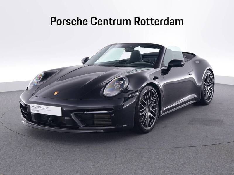 Diepzwart metallic Gebruikt 2022 Porsche 911 Carrera 4S Cabriolet | € 184.900 - Afbeelding 1/4