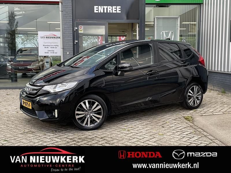 Zwart Gebruikt 2016 Honda Jazz Elegance Hatchback | € 15.750 (Eerlijke prijs) - Afbeelding 1/4