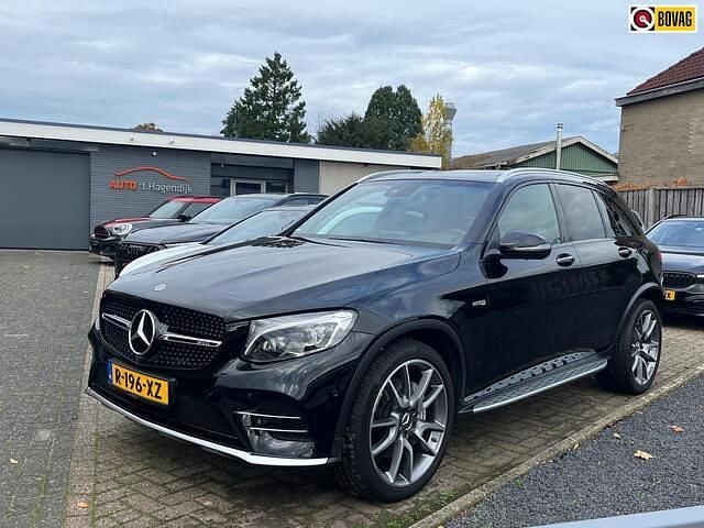 Zwart (metallic) Gebruikt 2018 Mercedes GLC43 AMG AMG SUV | € 46.950 (Super prijs) - Afbeelding 1/4