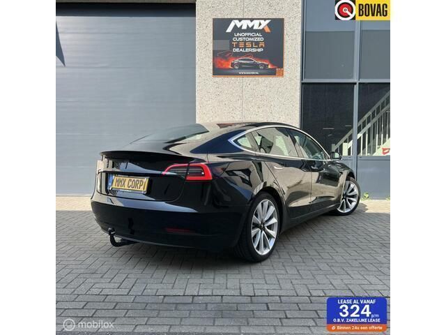 Zwart Gebruikt 2019 Tesla Model 3 Long Range Sedan | € 19.999 (Eerlijke prijs) - Afbeelding 1/4