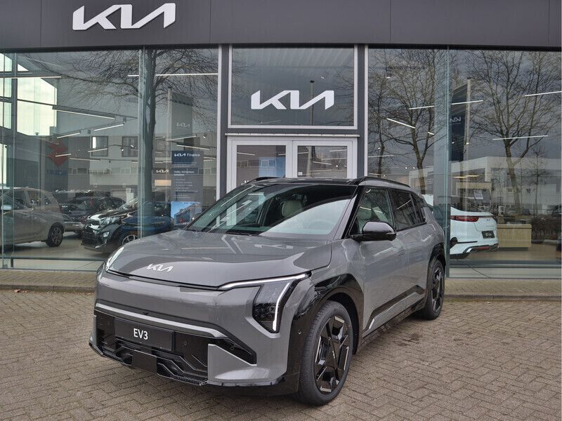 Grijs, metallic lak Nieuw 2025 Kia EV3 SUV | € 46.885 (Duur) - Afbeelding 1/4