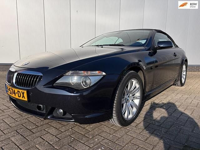 Blauw (metallic) Occasion 2007 BMW 650 Cabriolet Cabriolet | € 14.995 - Afbeelding 1/4
