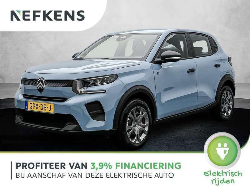 Blauw Nieuw 2024 Citroën e-C3 SUV | € 23.680 (Super prijs) - Afbeelding 1/4