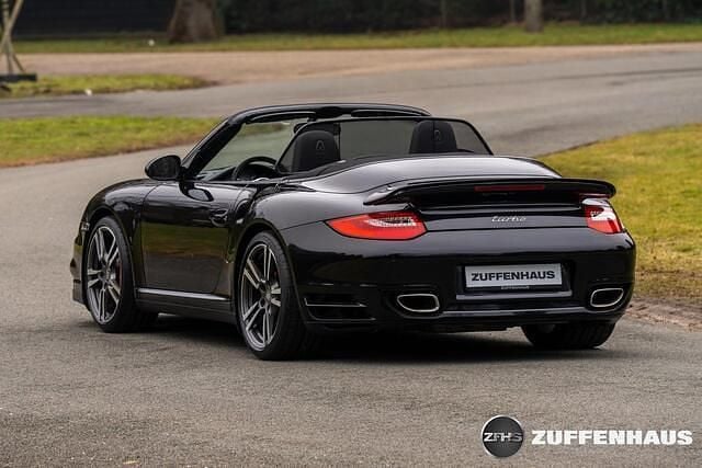 Occasion Porsche 911 Turbo Cabriolet Chrono 499 PK (367 kW) 2010 Zwart Cabriolet