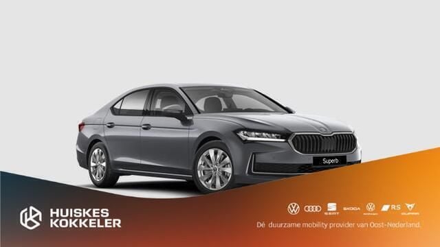 Nieuw Skoda Superb 150 PK (110 kW) 2025 Grijs Hatchback