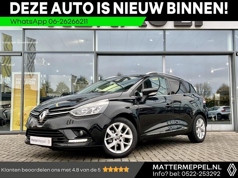 Noir etoile gne (zwart metallic) Occasion 2018 Renault Clio GrandTour LIMITED Stationwagen | € 10.750 (Iets duurder) - Afbeelding 1/4