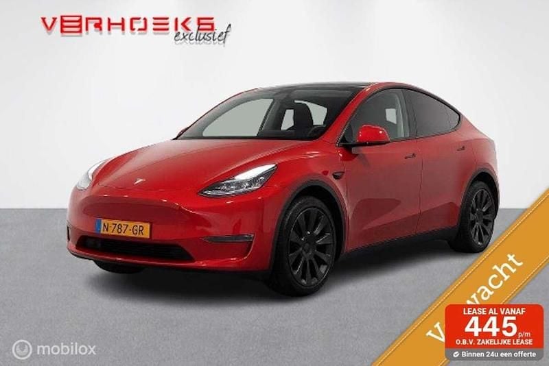 Rood Gebruikt 2021 Tesla Model Y SUV | € 27.750 (Eerlijke prijs) - Afbeelding 1/4
