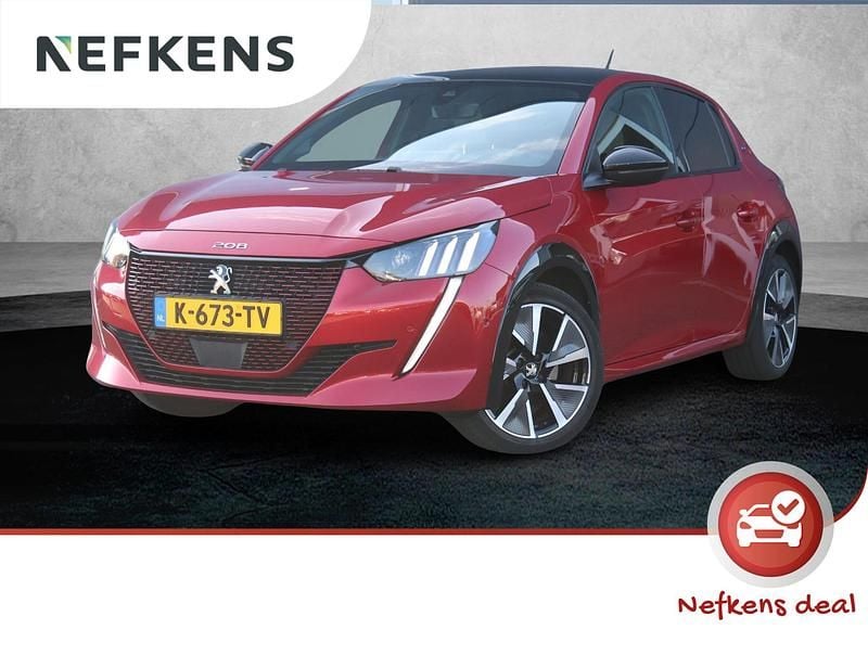 Rood Gebruikt 2021 Peugeot e-208 GT Hatchback | € 16.800 (Eerlijke prijs) - Afbeelding 1/3
