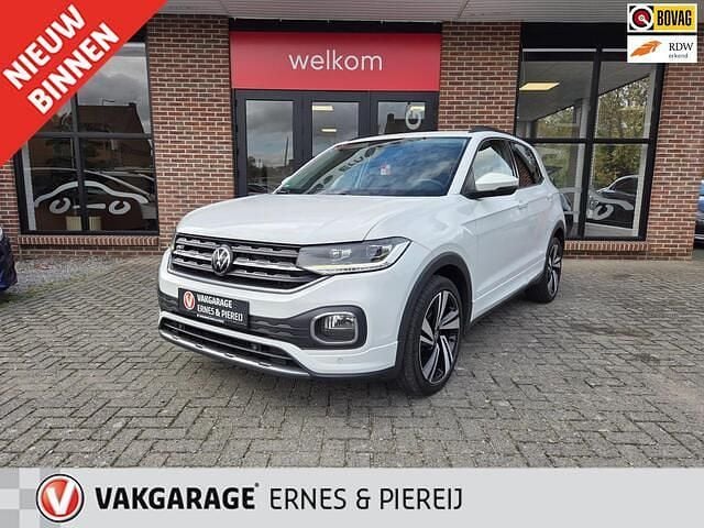 Wit Gebruikt 2021 VW T-Cross R-line SUV | € 17.995 (Eerlijke prijs) - Afbeelding 1/4