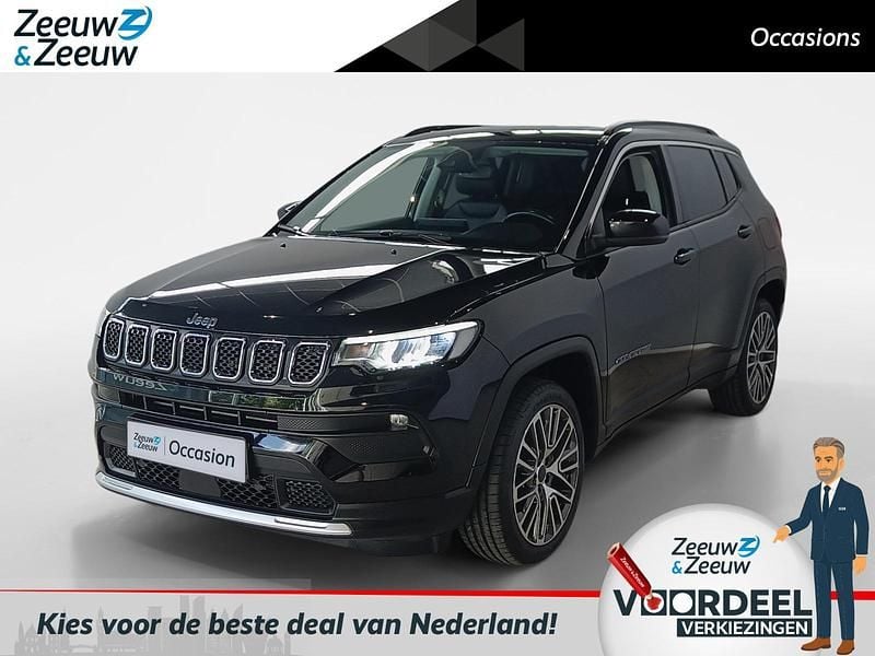 Zwart Gebruikt 2022 Jeep Compass Limited SUV | € 24.935 (Eerlijke prijs) - Afbeelding 1/4