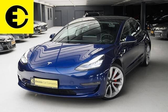 Blauw Gebruikt 2019 Tesla Model 3 Performance Sedan | € 28.950 (Iets duurder) - Afbeelding 1/4