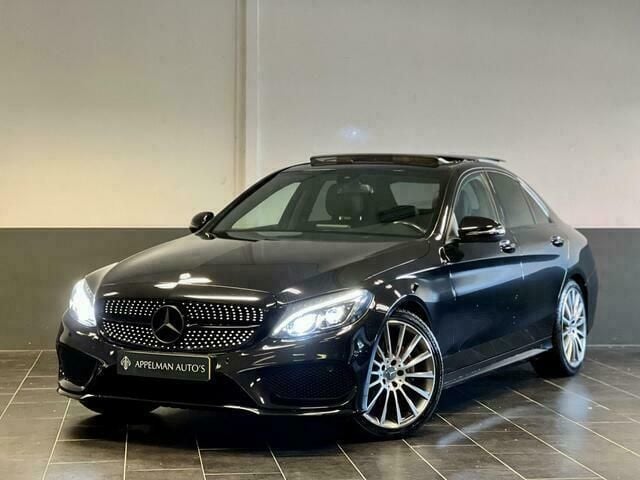 Zwart Gebruikt 2015 Mercedes C180 AMG Sedan | € 29.995 - Afbeelding 1/4