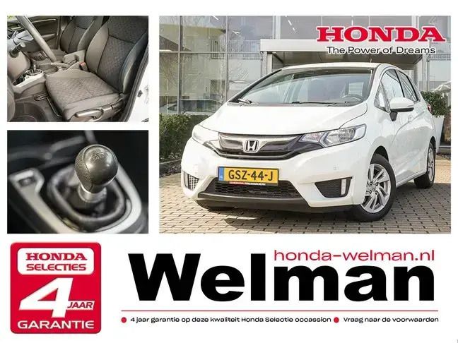 Wit Gebruikt 2017 Honda Jazz Comfort Hatchback | € 15.950 (Iets duurder) - Afbeelding 1/4
