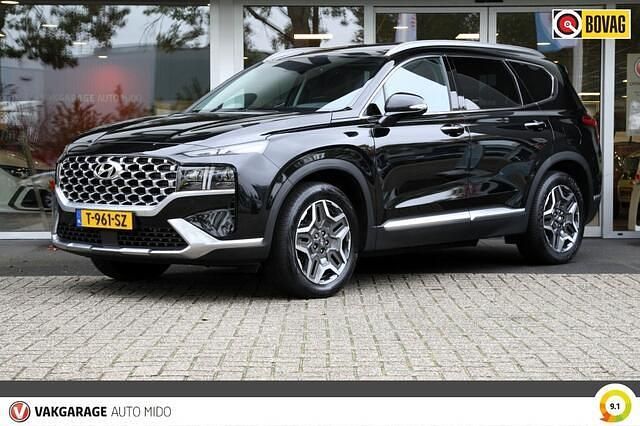 Zwart Gebruikt 2023 Hyundai Santa Fe Premium SUV | € 43.950 (Eerlijke prijs) - Afbeelding 1/4