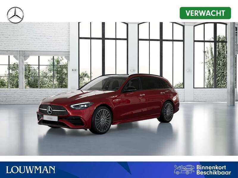 Rood Nieuw 2025 Mercedes C300e Business Sedan | € 65.160 (Eerlijke prijs) - Afbeelding 1/4