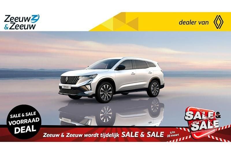 Nieuw Renault Espace Techno 200 PK (147 kW) 2025 Blanc nacré qnc MPV