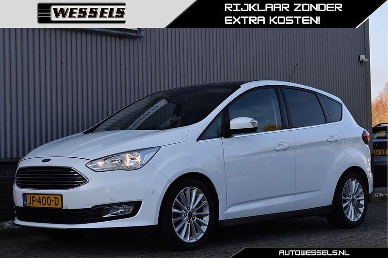Wit Gebruikt 2016 Ford C-MAX Titanium MPV | € 8.950 (Eerlijke prijs) - Afbeelding 1/4