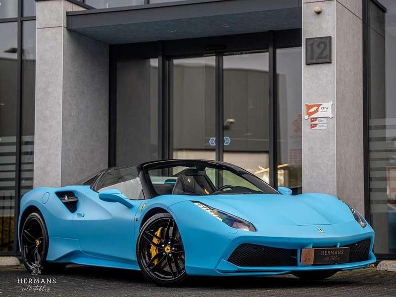 Blauw Gebruikt 2017 Ferrari 488 Cabriolet | € 239.950 - Afbeelding 1/4