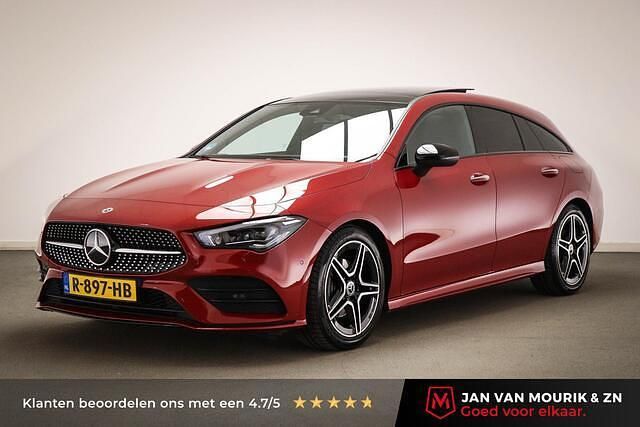 Rood Occasion 2022 Mercedes CLA180 Shooting Brake AMG line Stationwagen | € 32.900 (Super prijs) - Afbeelding 1/4