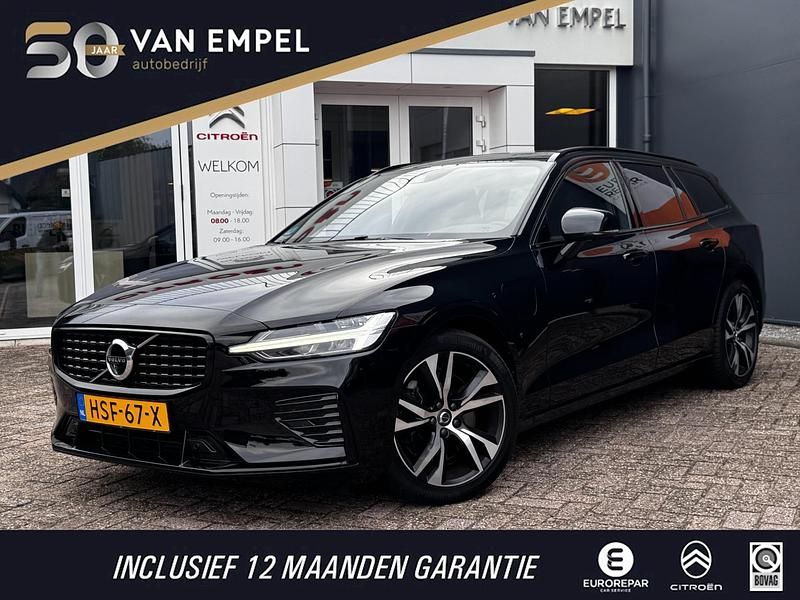 Zwart Gebruikt 2021 Volvo V60 R-Design Stationwagen | € 35.900 (Eerlijke prijs) - Afbeelding 1/4
