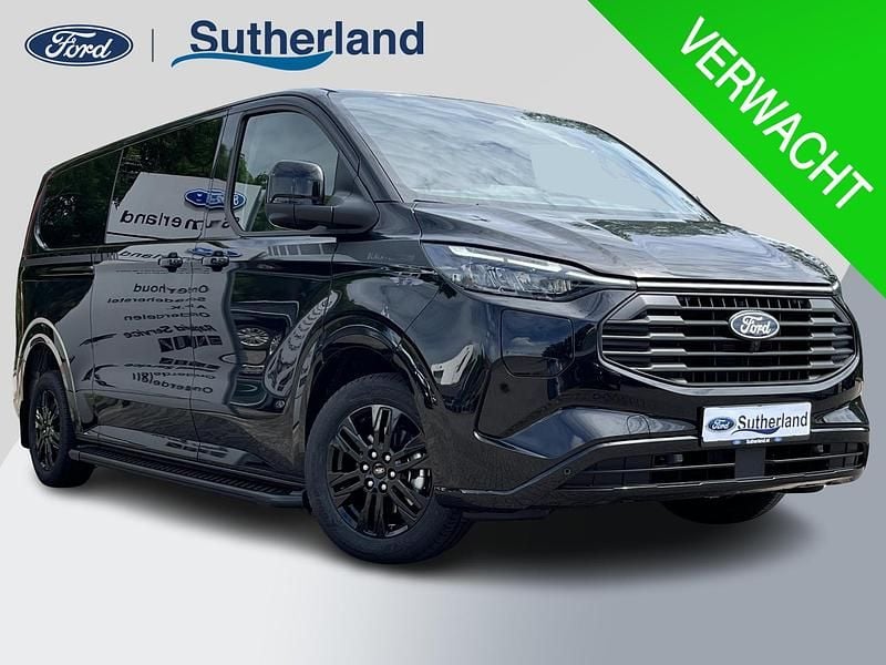 Zwart Nieuw 2025 Ford Transit Custom Platinum Van | € 53.314 (Super prijs) - Afbeelding 1/4
