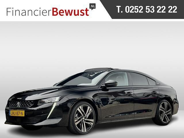 Zwart Gebruikt 2022 Peugeot 508 GT-line Hatchback | € 22.900 (Duur) - Afbeelding 1/4