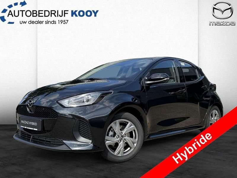 Zwart Nieuw 2025 Mazda 2 Exclusive-Line Hatchback | € 28.590 (Eerlijke prijs) - Afbeelding 1/3