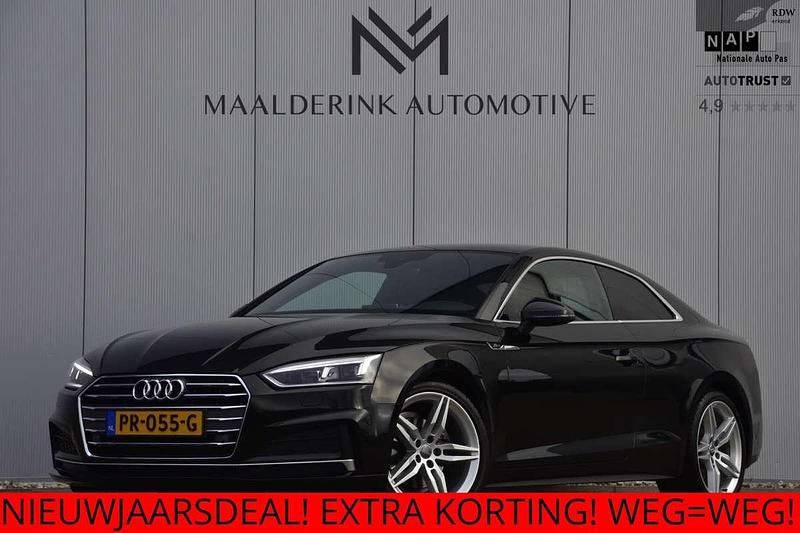 Zwart (metallic) Occasion 2017 Audi A5 S-Line Coupé | € 25.990 (Eerlijke prijs) - Afbeelding 1/4